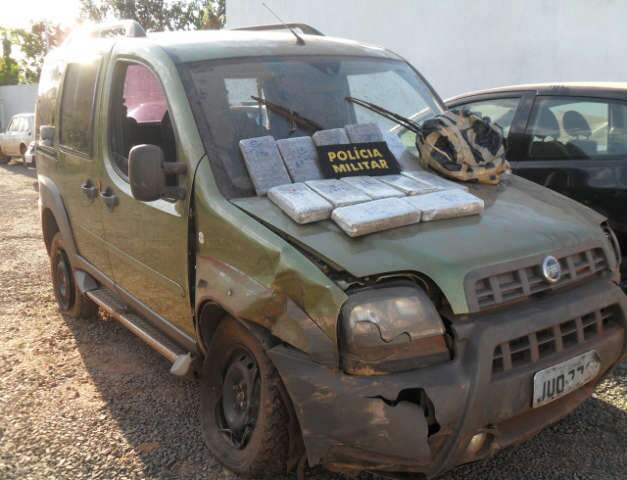  Em Rio Negro, PM apreende maconha e recupera carro roubado no Distrito Federal