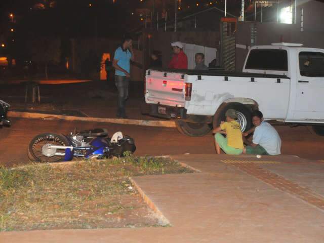  Dois acidentes s&atilde;o registrados em meia hora no bairro Aero Rancho