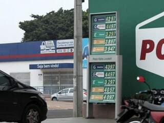 Posto de combustível da Capital ainda vende diesel sem o desconto de R$ 0,46 (Foto: Saul Schramm)
