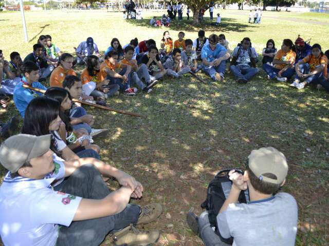  Escoteiros da Capital t&ecirc;m dia dedicado a ecologia no Parque do S&oacute;ter 