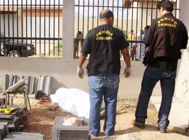  Pedreiro &eacute; morto a tiros ao trabalhar em obra de Coxim