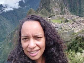 Elieth já em Machu Picchu depois de 15h de caminhada (Foto: Acervo Pessoal)