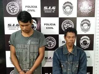 Gelso Arévalo (à direita) e Giovani Vargas da Silva confessaram assassinatos e estupro de mulher (Foto: Adilson Domingos)