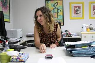 Promotor aAna Lara Camargo de Castro atua em uma Vara especializada na defesa de mulheres vítimas de violência. (Foto: Marcos Ermínio)