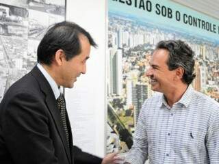 Marquinhos Trad recebe na prefeitura cônsul-geral do Japão (Foto: Divulgação)