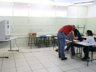 Seção eleitoral em Campo Grande no pleito de 2016 (Foto: Marcos Ermínio/Arquivo)