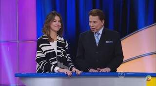 Silvio Santos falou à filha Rebeca, que sairia para mijar e já voltava. (Foto: Reprodução/Youtube)