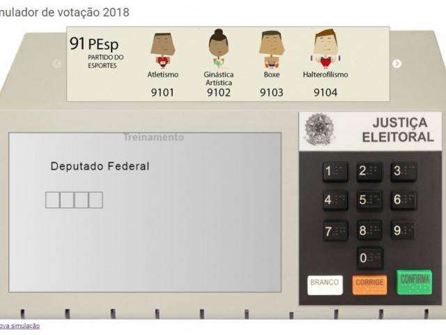 Simulador ajuda eleitor sobre a ordem de vota&ccedil;&atilde;o na urna eletr&ocirc;nica 