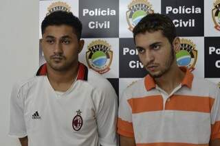 Quequel e Jorlan foram presos em Cuiabá e estão presos no Garras (Foto: Mariana Lopes)