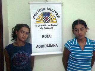 Juliana e Gleice levariam droga para detentos do presídio (Foto: Divulgação PM)