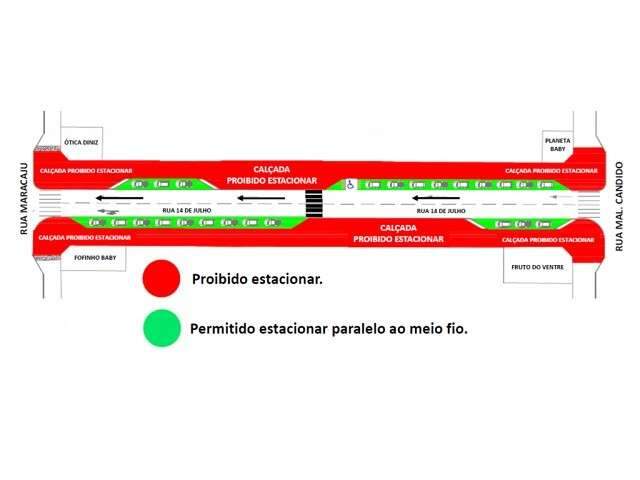 Agetran faz &ldquo;tutorial&rdquo; para motoristas estacionarem na Rua 14 de Julho