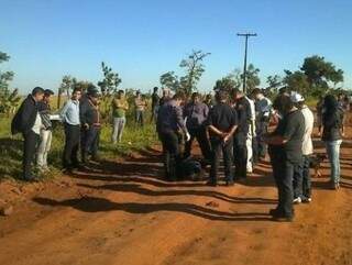 O corpo foi encontrado no Paraguai (Foto: Ponta Porá Informa)