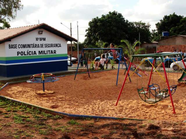Esta&ccedil;&atilde;o de tratamento abriga base comunit&aacute;ria de seguran&ccedil;a