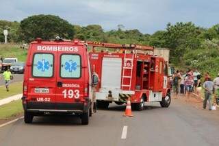 Primeiro acidente já mobilizava Corpo de Bombeiros (Foto: Jornal da Nova)