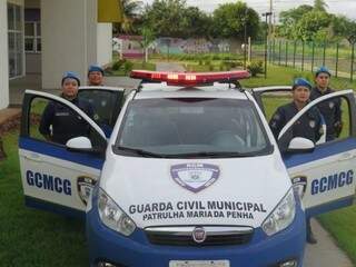 Guardas municipais da Patrulha Maria da Penha (Foto: Divulgação)