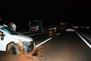 Acidente foi na rodovia BR-267, em Bataguassu. (Foto:  Da Hora Bataguassu)