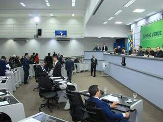 Sessão ordinária na Câmara de Vereadores (Foto: CMCG/Divulgação)
