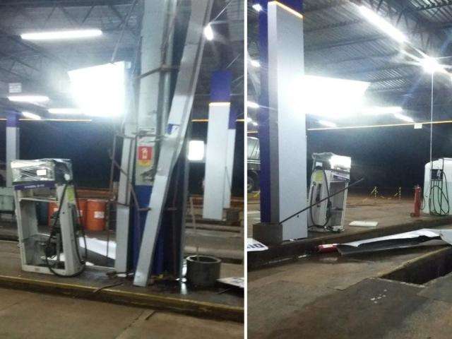PM descobre sequestro ap&oacute;s motorista de carreta destruir bomba de posto