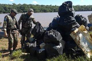 Limpeza do Rio Pardo em 2017 (Foto: Divulgação PMA)