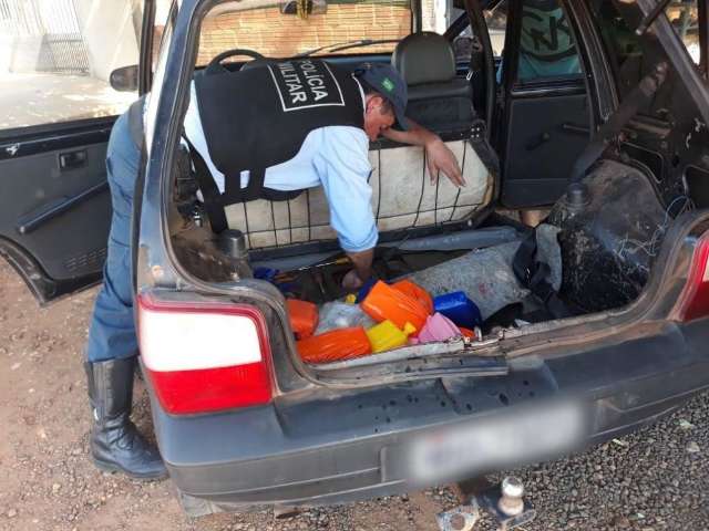 Traficante que seguia para o Maranh&atilde;o com maconha &eacute; preso na MS-145