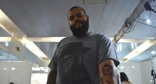 Leandro é tatuador e veio de Cuiabá para o festival.