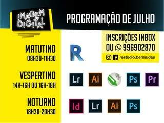 Em f&eacute;rias universit&aacute;rias, Bermudas Est&uacute;dio Gr&aacute;fico abre 8 cursos