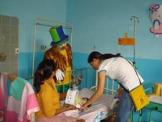 Em Tarapoto, José fazia trabalho voluntário como palhaço terapeuta (Foto: Arquvio Pessoal)