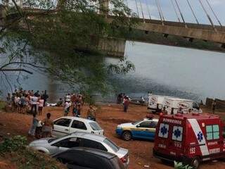 Jovens morreram afogados em rio na tarde deste domingo (Foto: Corpo de Bombeiros)