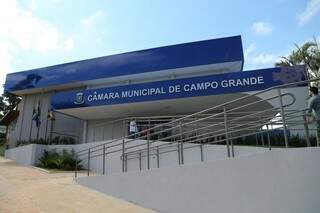 Fachada da Câmara Municipal de Campo Grande. (Foto: Marcos Ermínio/Arquivo).
