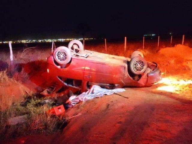 Motorista morre ap&oacute;s capotar ve&iacute;culo em estrada vicinal