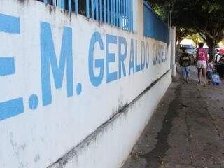 Escola Municipal Geraldo Castelo, em Campo Grande. (Foto: Marcos Ermínio/Arquivo).