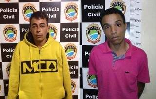 Jean Paulo Maciel e Maelson Batista de Souza foram presos por tráfico de drogas. (Foto: Divulgação Polícia Civil)