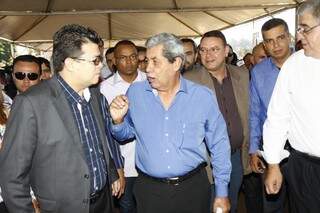 Governador hoje durante evento no Jardim Carioca (Foto: Cleber Gellio)