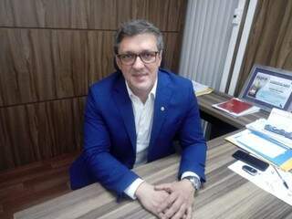 Deputado Lucas de Lima (SD), durante entrevista no seu gabinete (Foto: Leonardo Rocha)