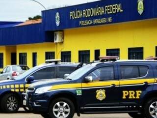 Viaturas da PRF utilizadas na ação que prendeu o motorista (Foto: Divulgação)
