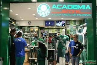 Plano de expansão prevê primeira loja oficial do Palmeiras em Campo Grande (Foto: Divulgação)