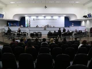 Plenário da Câmara Municipal de Campo Grande em dia de sessão. (Foto: Marcos Ermínio/Arquivo).