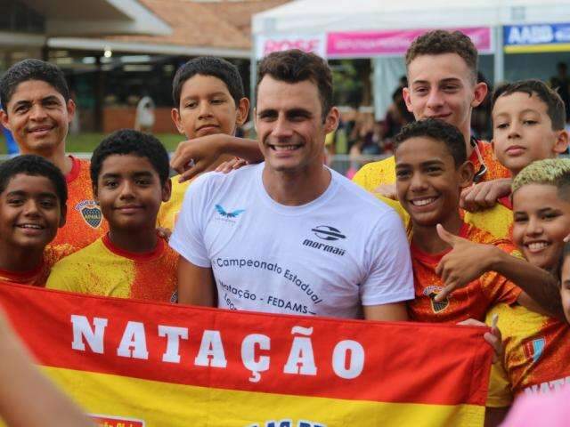 Inaugura&ccedil;&atilde;o de piscina ol&iacute;mpica &eacute; esperan&ccedil;a de medalhas para MS