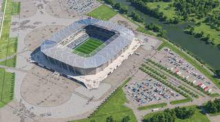 O Estádio Kaliningrado custou R$ 1,1 bilhão e vai receber quatro jogos da fase de grupos (Foto:Divulgação)