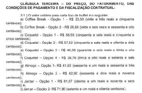 TJMS mant&eacute;m gastos com &quot;quitutes chiques&quot;, mas exclui cerveja do menu