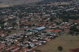 Foto aérea da cidade de Dois Irmãos do Buriti. (Foto: divulgação/Prefeitura)
