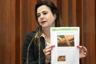 Deputada Mara Caseiro defende pena de morte para casos de extrema violência (Foto: Giuliano Lopes/ALMS)