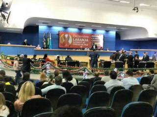 Sessão na Câmara Municipal de Campo Grande.
 (Foto: Mayara Bueno).