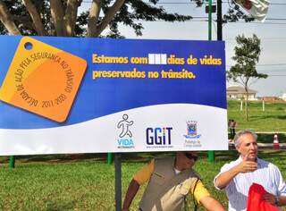 Placar da Vida foi inaugurado na Cidade do Trânsito. (Foto: João Garrigó)