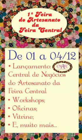  Feira quer mostrar que n&atilde;o &eacute; s&oacute; sob&aacute; e exp&otilde;e artesanato de quinta a domingo