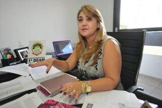 Delegada Rosely Molina, responsável pela Deam de Campo Grande. (Foto: Luciano Muta/ Arquivo)