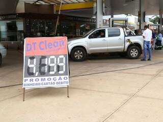 Valor médio do litro da gasolina na Capital é de R$ 4,199 (Foto: Kísie Ainoã)