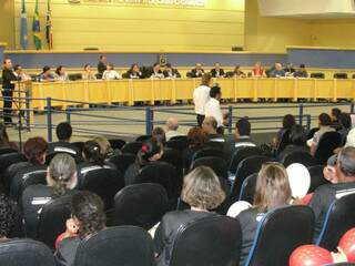 Audiência pública na Câmara sobre a proibição de máquinas de camisinhas nas escolas (Foto: Arquivo)