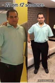 Wesley fez tratamento em 2017, eliminou 26kg e mantém até hoje. Foto Divulgação.