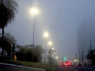 Sexta-feira amanheceu nublada e com névoa úmida na Capital (Foto: Saul Schramm)